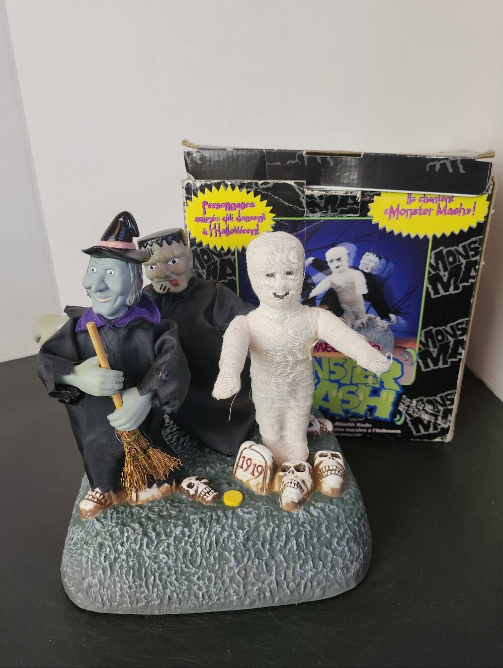Vintage 1997 Gemmy Halloween Singing/Dancing Monster Mash Trio Rare.